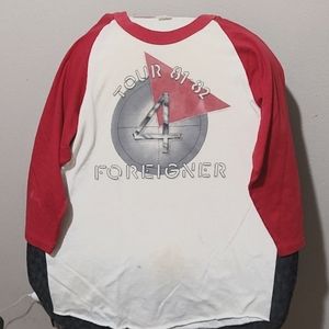 Foreigner 4 1981-1982 concert t-shirt. Vintage rock concert shirt. MAKE OFFER